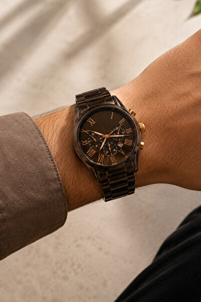 laria jewelry Roman Numeral Brown Wristwatch