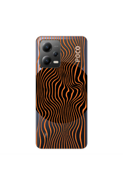 Other Xiaomi Poco X5 Trapezoidal lines Transparent Silicone TPU Θήκη