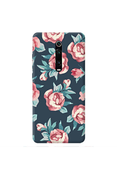 Other Xiaomi Mi 9T Purple roses Transparent Silicone TPU Θήκη