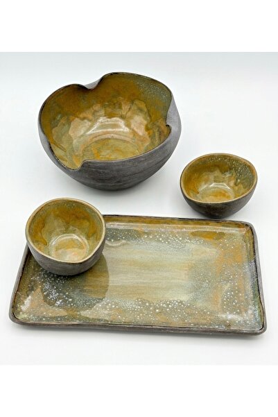 Leonart Atölye Stoneware noodle kasesi seti
