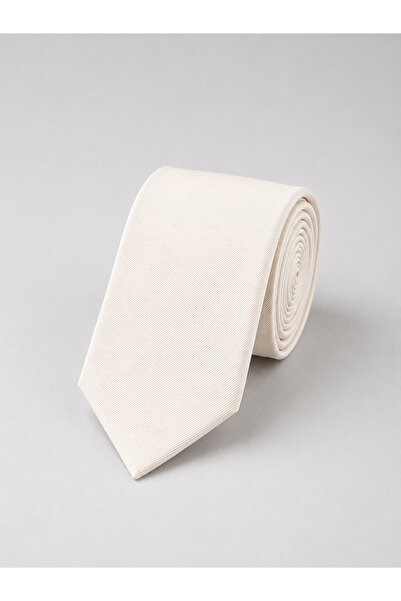 Bisse Ecru Silk Tie