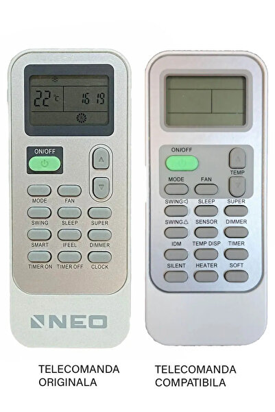 Generic (Unbranded) Telecomanda inlocuitoare compatibila Aer Conditionat Neo ...