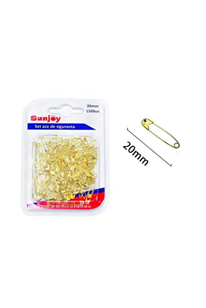 idei Set Ace de Siguranță Aurii 20mm din Metal Anti-Rugină, Ambalaj Cutie Bli...