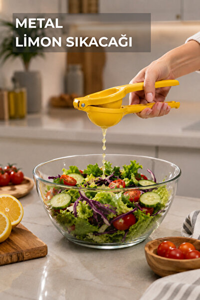 Nandy Home Metal Limon Sıkacağı - Ergonomik Narenciye Sıkacağı - Portakal Man...