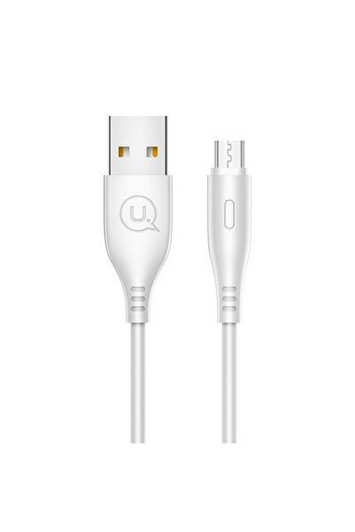 Usams Cablu de încărcare și date USB-A la Micro USB U18, 1m, Alb