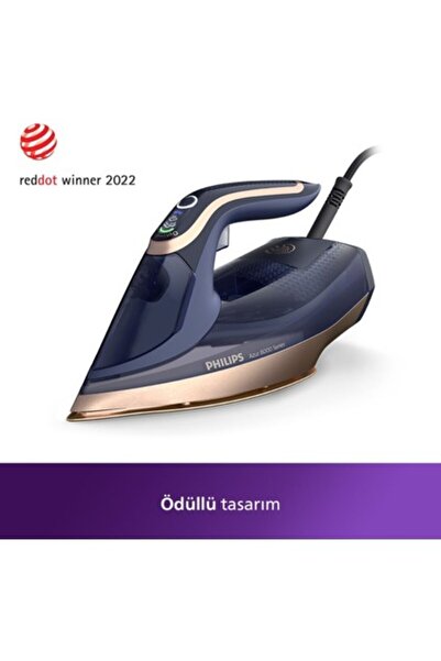 Philips Buharlı Ütü Azur 8000 Serisi DST8050/20 Optimaltemp 3000 W 457DSERI