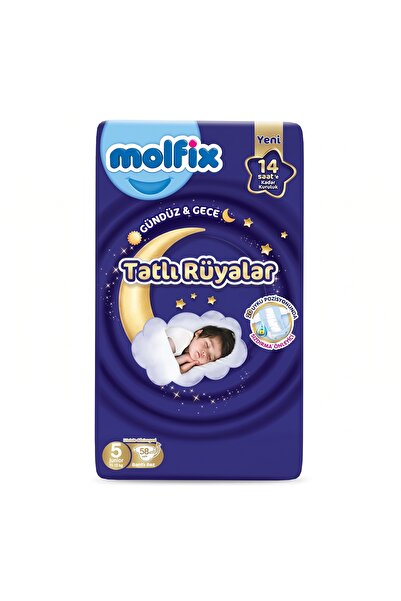 Molfix Bebek Bezi Sweet Dreams Junior 5 Numara 58'li