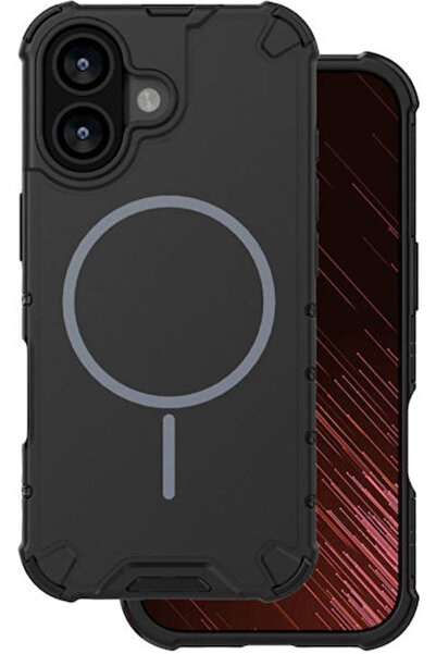 Defender 2 σε 1 Μαγνητική Θήκη iPhone 16 6.6 ιντσών Μαύρη