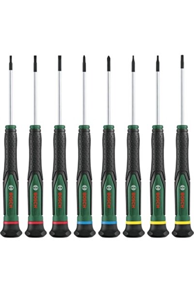 Bosch 8 Parça Hassas Tornavida Seti S2 Çelik Yapı ve Manyetik Uçlarla Ergonomik Tasarım 1600A02Z9M