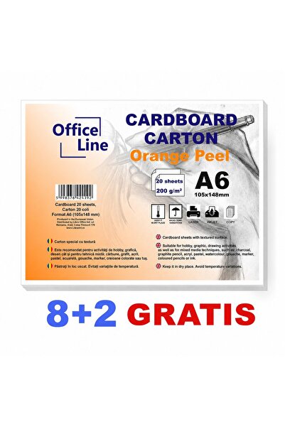 Libra 8+2 GRATIS Carton A6 200gr Orange Peel top.20 coli
