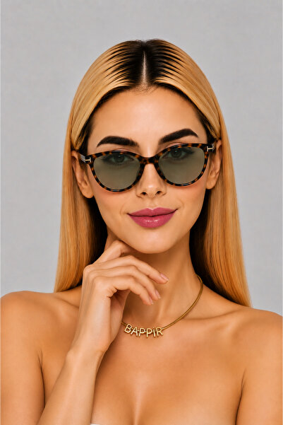 BAPPİR Cat Buckle Model New Season Light Frame Uv Protected Women's Sunglasse...