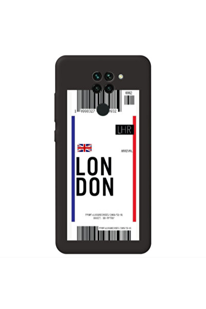 Other Xiaomi Redmi Note 9 London Arrival Black Colored Silicone TPU Θήκη