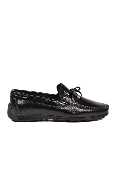 Pierre Cardin Black Patent Leather Genuine Leather Men's Casual Shoes 14907 m