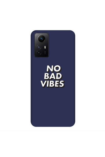Other Xiaomi Redmi Note 12s No bad vibes Dark blue Colored Silicone TPU Θήκη