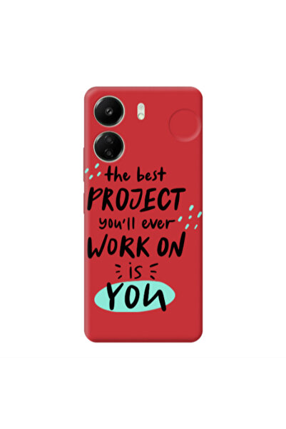 Other Xiaomi Redmi 13C The Best Project Red Colored Silicone TPU Θήκη