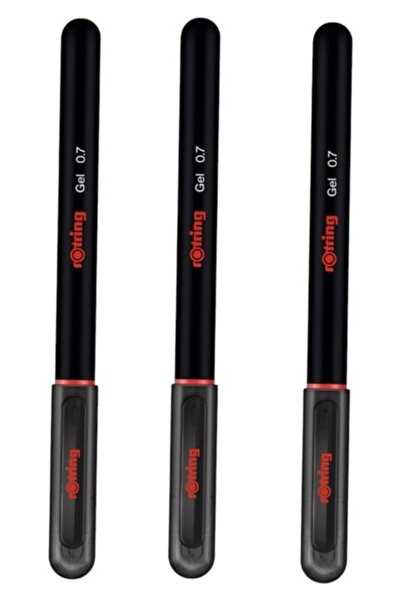 Rotring Gel Pen 07 Black (3 Pieces)