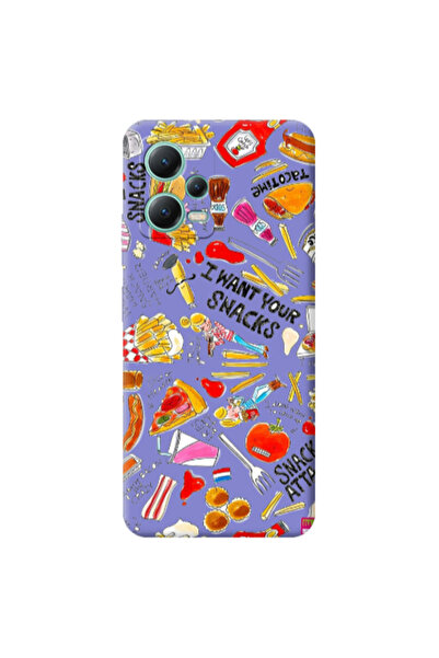 Other Xiaomi Redmi Note 12 Pro 5G Snack attack Purple Colored Silicone TPU Θήκη