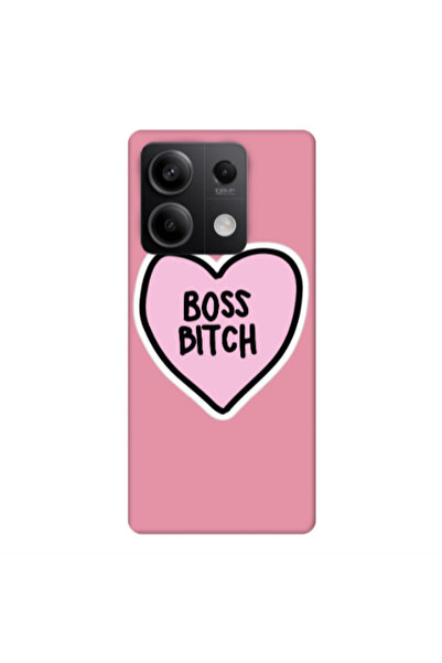 Other Xiaomi Redmi Note 13Pro 5G Boss Bitch Pink Colored Silicone TPU Θήκη