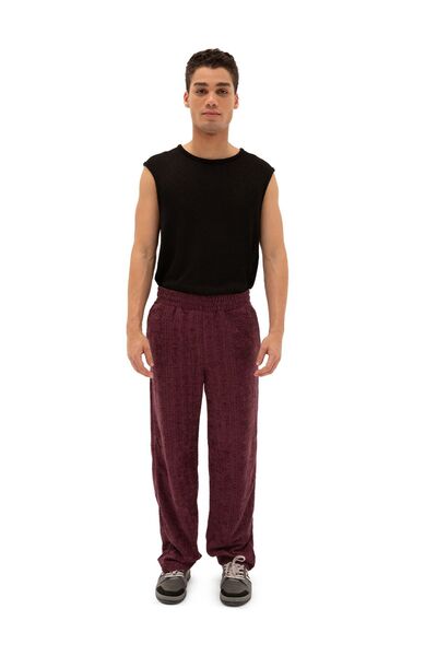 Hiccup GIESTO Pantaloni bărbătești din tricot, croi drept