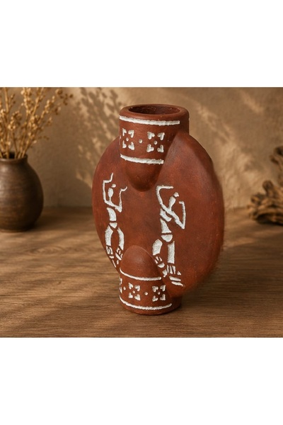 Yaratıcı sanatlar atölyesi Stone Cast Hand Painting Ancient Artifacts Vase An...