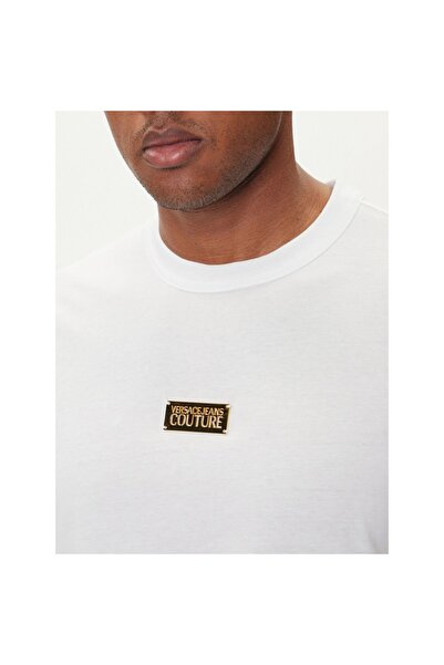 VERSACE JEANS COUTURE Tricou bărbătesc 79GAHT08 CJ00T Alb