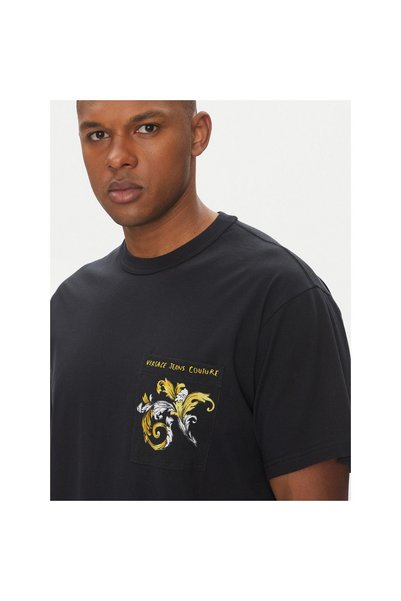 VERSACE JEANS COUTURE Ανδρικό T-shirt 78GAH6RB JS462 Μαύρο