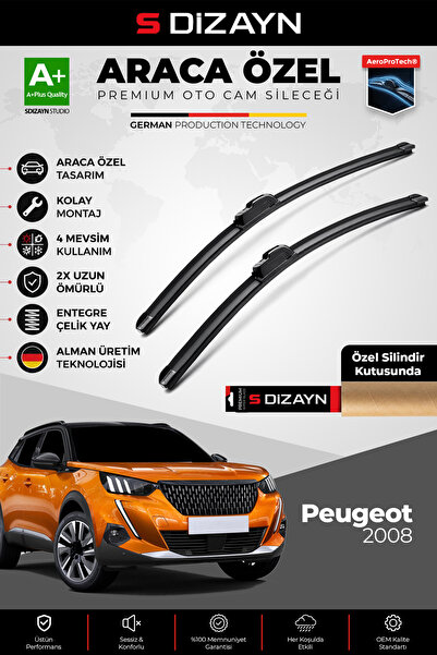 S Dizayn S-Dizayn Peugeot 2008 2 Ön Cam Silecek Seti 2019 Üzeri Premium Araca...