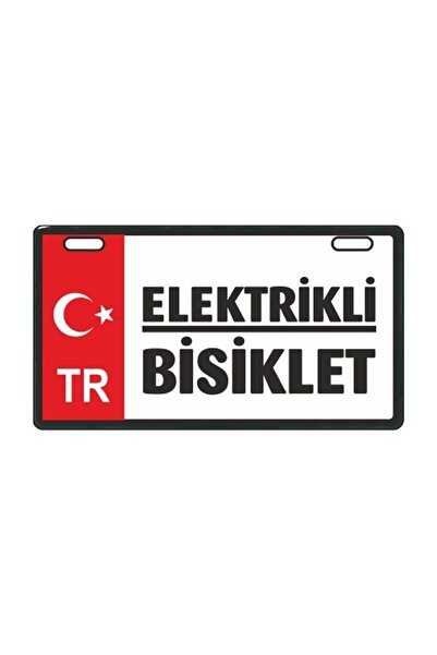 Orjinal Kırmızı Elektrikli Bisiklet E-bike Plakalık