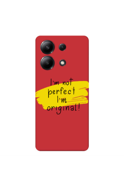 Other Xiaomi Redmi Note 13 4G I m not perfect Red Colored Silicone TPU Θήκη
