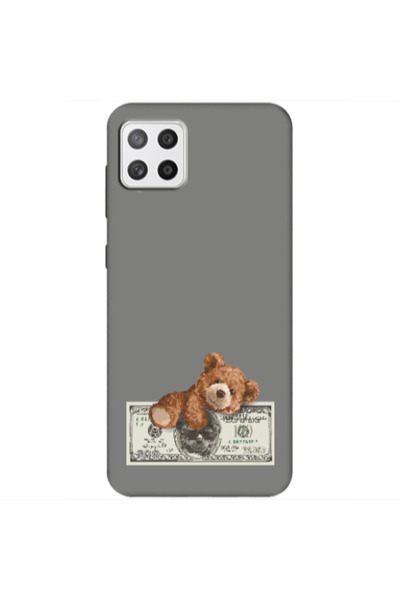 Other Samsung A22 5G Money Style Grey Colored Silicone TPU Θήκη