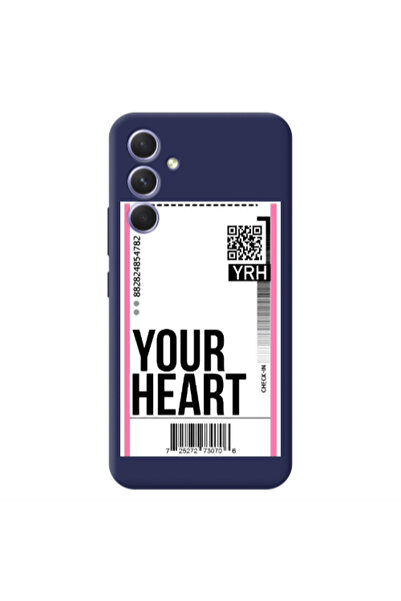 Other Samsung A54 Your Heart YRH Dark blue Colored Silicone TPU Θήκη