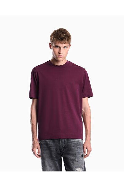 Emporio Armani Erkek Regular Fit Yuvarlak Yakalı Mikro Kartal İşlemeli Yumuşa...