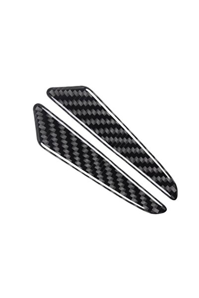 Avex Set de 8 protecții pentru uși cu aspect de fibră de carbon, flexibile, a...