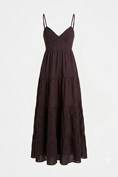 MAGARDE Aurora Premium Lined Dress with Rope Straps - Brown