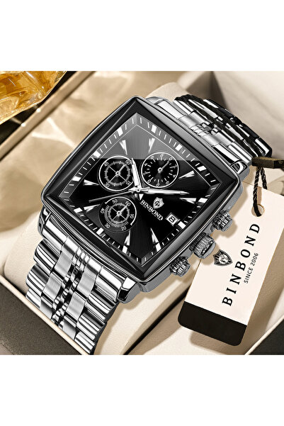 Choice No 1 BINBOND Luxury quartz watches for men aoto date chronograph lumin...