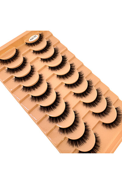 Choice4 10 pairs eye-02 10 Pairs 3D Mink Eyelashes Handmade False Eyelashes N...