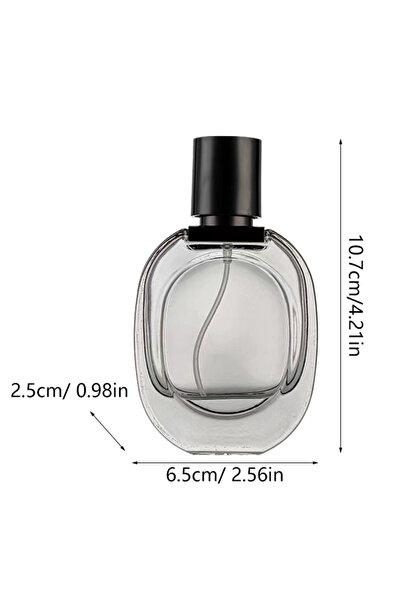 Choice زجاجة عطر محمولة قابلة لإعادة التعبئة سعة 50 مل، زجاجة رذاذ زجاجية فار...