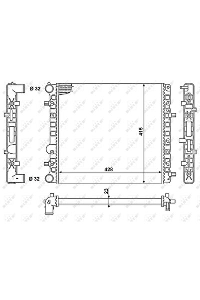 NRF Radiator Racire Motor VW FOX