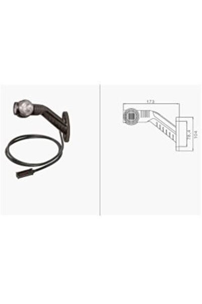 Aspöck Lampa Gabarit Stanga Superpoint Iii Alb/Portocaliu/Rosu Led Suprafata ...