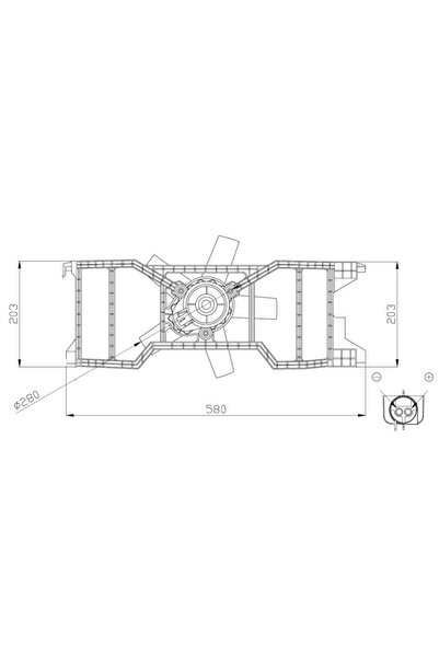 NRF Ventilator Radiator FORD FIESTA 5/FUSION