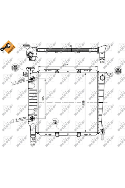 NRF Radiator Racire Motor FORD USA EXPLORER