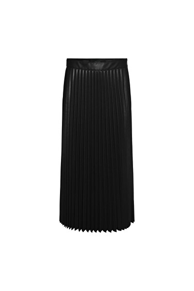 Vero Moda Fustă de damă din imitație de piele 10319036 Negru