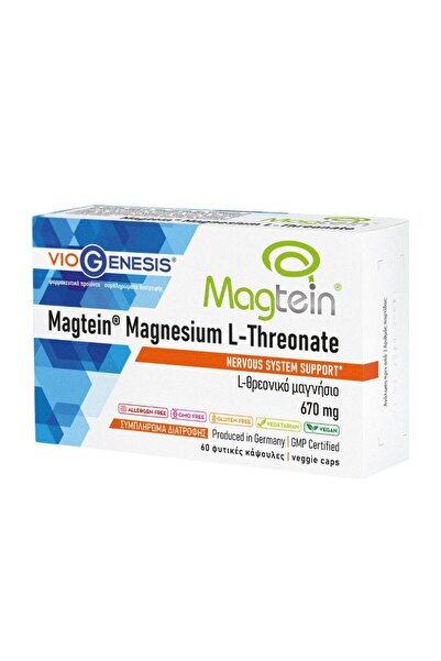 Viogenesis Magtein Μαγνήσιο L-Θρεονικό 670mg 60 Κάψουλες
