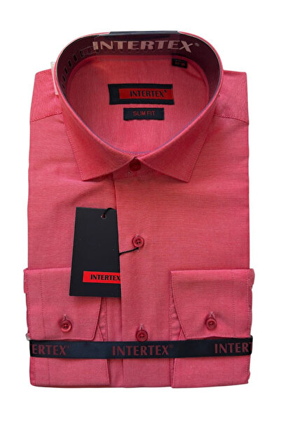 OEM Camasa barbati, Corai, maneca lunga, slim fit, bumbac-poliester, marimea ...