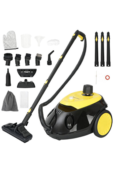 GearZone 2500W High Pressure Steam Cleaner, 19-in-1 Multi-Purpose Steamer wit...