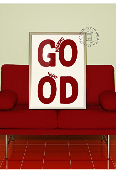 DES VU PRINT Good Morning Good Night Posteri, Çerçevesiz Poster