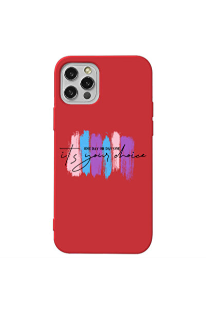 Other Apple iPhone 12 Pro Max One Day Or Day One Red Colored Silicone TPU Θήκη