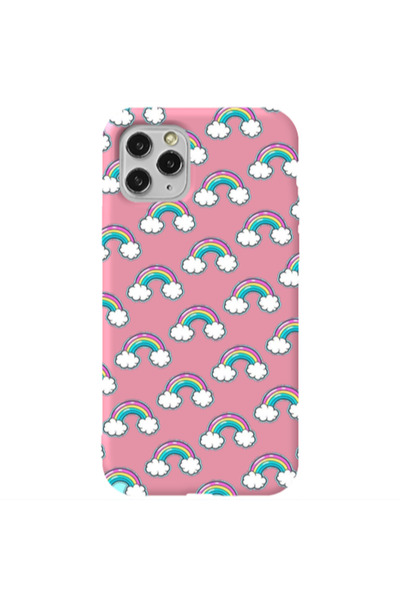 Other Apple iPhone 11 Pro Cute rainbows Pink Colored Silicone TPU Θήκη