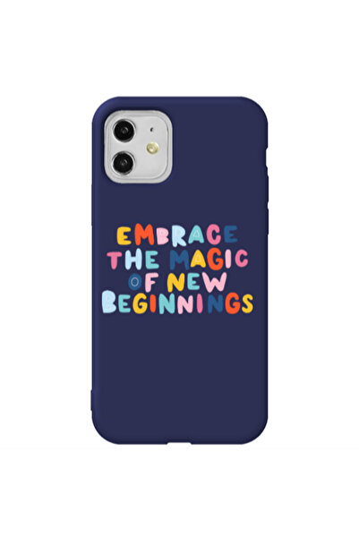 Other Apple iPhone 11 Embrace Dark blue Colored Silicone TPU Θήκη