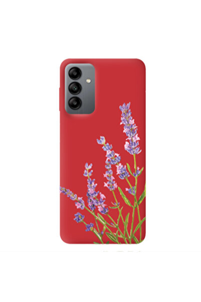 Other Samsung A04S Flowers 8 Red Colored Silicone TPU Θήκη